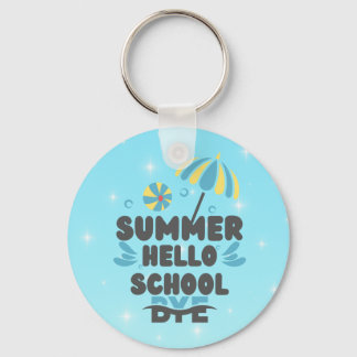 Chaveiro Hello Summer Bye School Acrylic Keychain