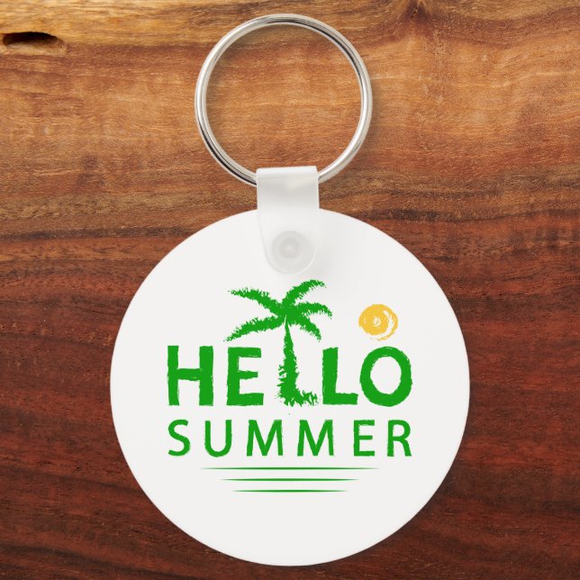 Chaveiro Hello Summer é um design que dá as boas-vindas (Verso)