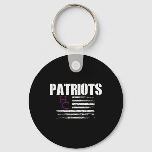 Chaveiro Henry County Patriots Logo Usa Flag Pride Hs