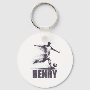 Chaveiro Henry Futebol Meninos Personalizado Primeiro Nome