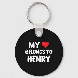 Chaveiro Henry - Meu Coração Pertence a Henry - Amor 