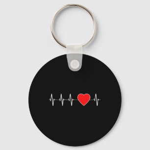 Chaveiro Hepatite Cardíaca Ekg Doença do Coração Vermelho S