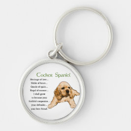 Chaveiro Herança do Amor do Cocker Spaniel
