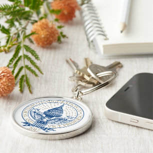 Chaveiro Herança do Presidente de Pé-Trump Inaugural Logoti