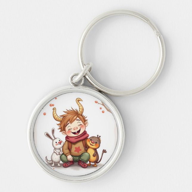 Chaveiro „Herbstfreunde – Ein Tag voller Lachen“ (Frente)