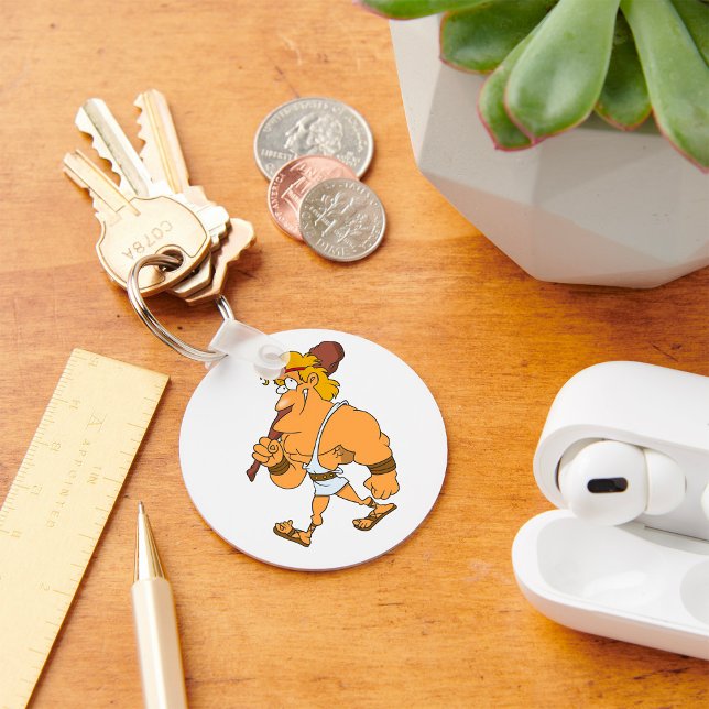 Chaveiro Hércules Cartoon Herói da Mitologia Grega com Clav (Criador carregado)