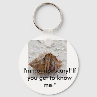 Chaveiro hermit-crab-care, não sou assustador!" Se você fic