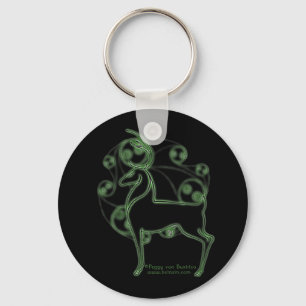 Chaveiro Herne Celtic Deer Chaveiro, Preto
