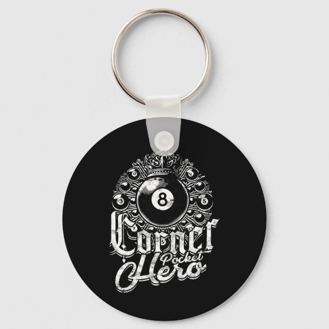 Chaveiro Hero de bolso de canto de 8 bolas (Frente)