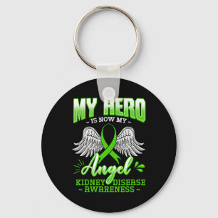 Chaveiro Hero É Minha Doença Renal Angel Fita Verde