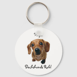Chaveiro "Hey… Regra dos Dachshunds! "