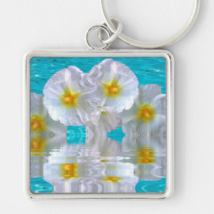 Chaveiro Hibiscus Branco