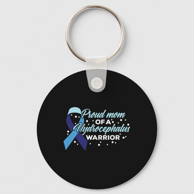Chaveiro Hidrocefalia Consciência Orgulhosa Mãe De Um Hidro (Frente)