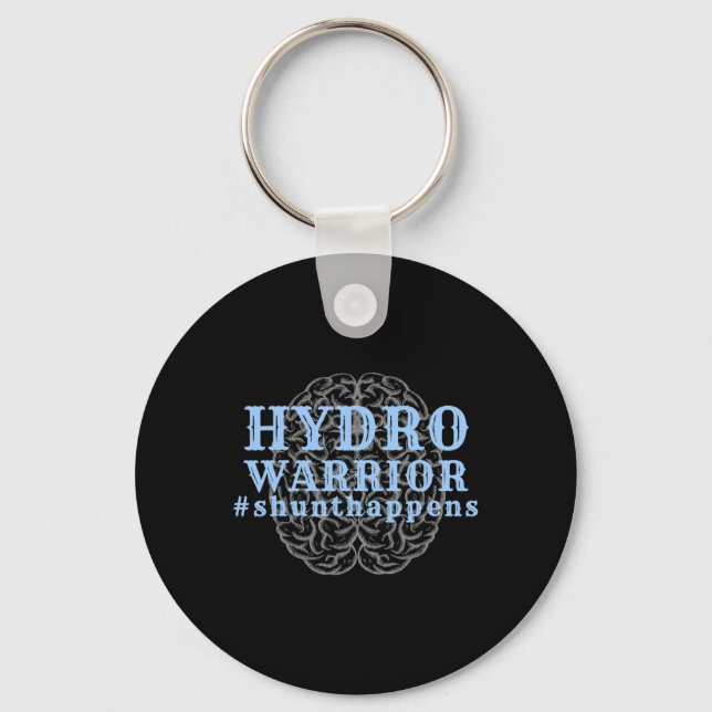 Chaveiro Hidrocephalus Walk Hydro Warrior Shunt Happens (Frente)