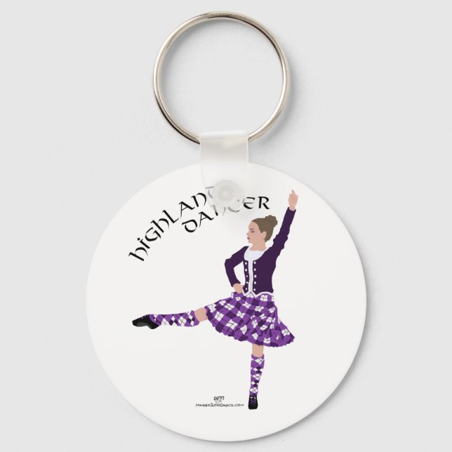 Chaveiro Highland Dancer Purple (Frente)