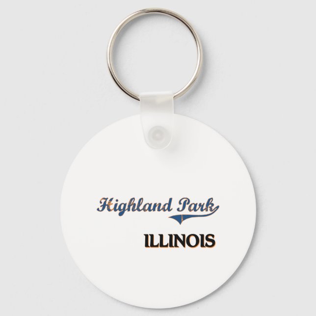 Chaveiro Highland Park Illinois City Classic (Frente)