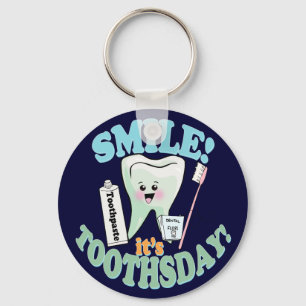 Chaveiro Higienista dental do dentista engraçado