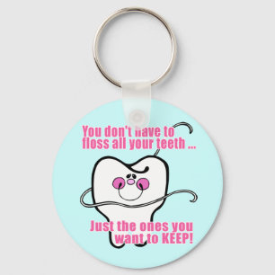 Chaveiro Higienista dental engraçado