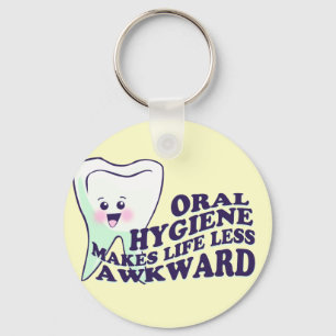 Chaveiro Higienista dental engraçado