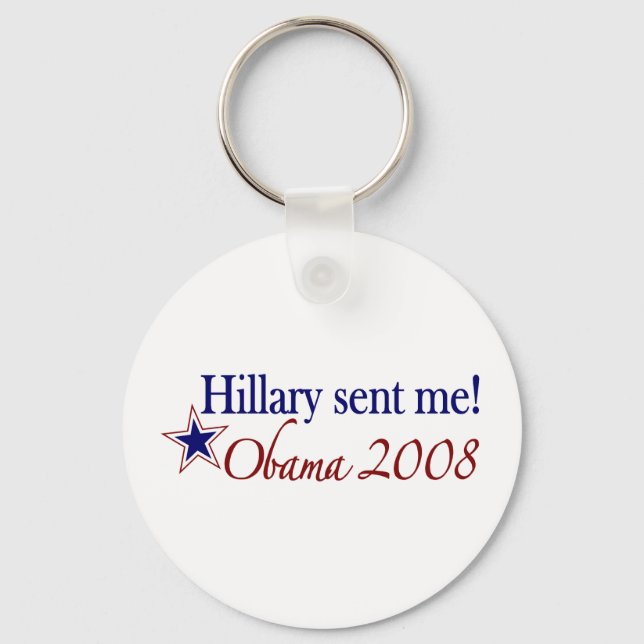 Chaveiro Hillary Me Enviou! (Obama 2008) (Frente)