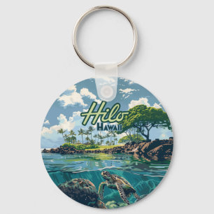 Chaveiro Hilo Hawaii Big Island Turtle Beach Vintage