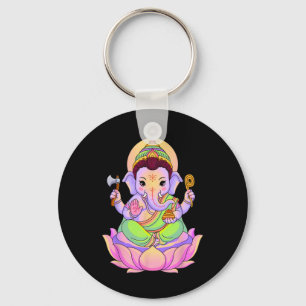 Chaveiro Hindu Ganesha Puja Elefante Deus Índia Meditação Y