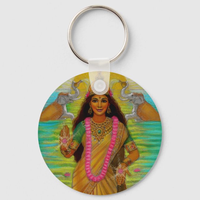 Chaveiro Hindu Goddess Lakshmi (Frente)