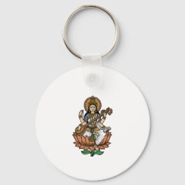 Chaveiro Hindu Goddess Saraswati