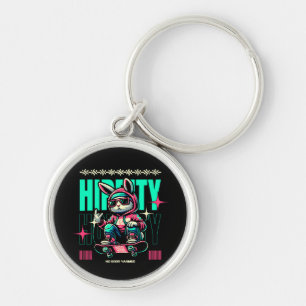 Chaveiro Hip-Hop Hoppity - Coelho Patinador de Páscoa