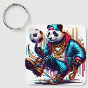 Chaveiro Hip Hop Panda Futebol de Verão Esportes