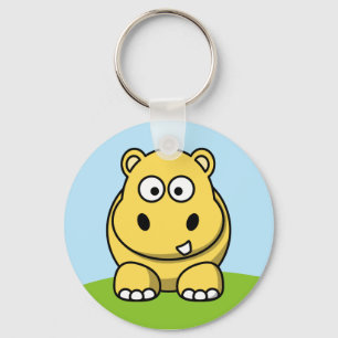 Chaveiro Hippo Amarelo-Cinto