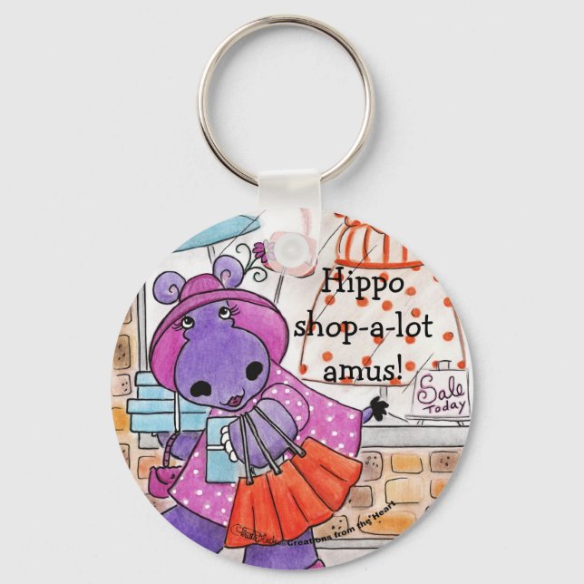 Chaveiro Hippo Comprar-Hippo comprar-muitos amus! (Frente)
