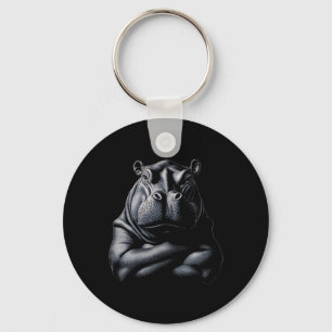 Chaveiro Hippo Hippopotamus Animal Muscle Bodybuilding Gym