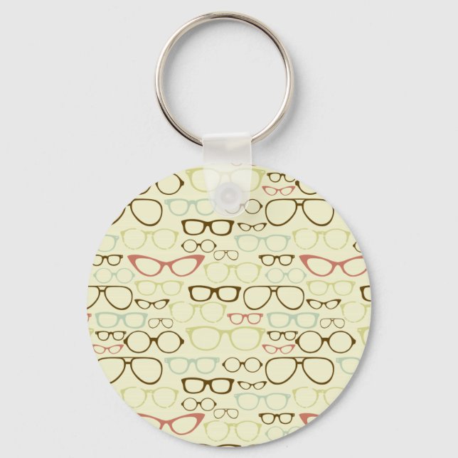 Chaveiro Hipster de Eyeglass Retroativo (Frente)