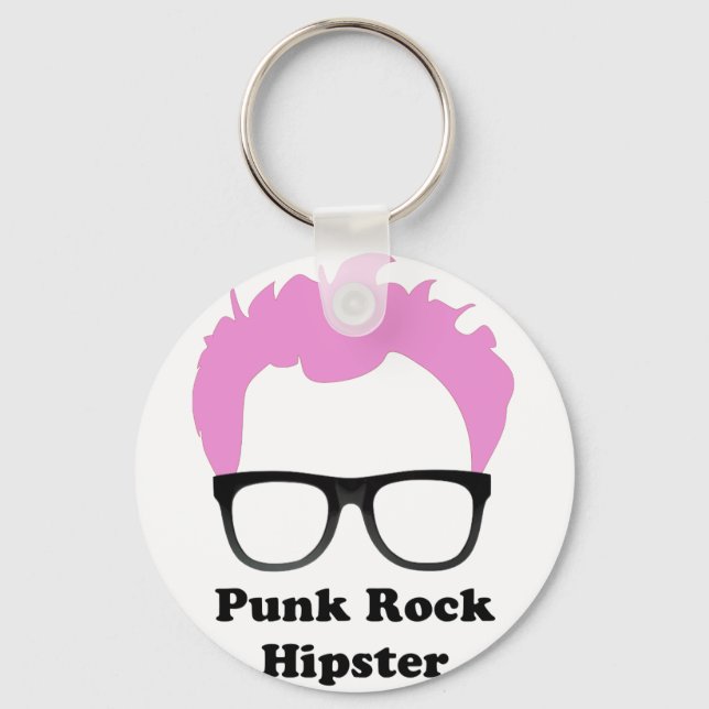 Chaveiro Hipster Punk Rock (Frente)