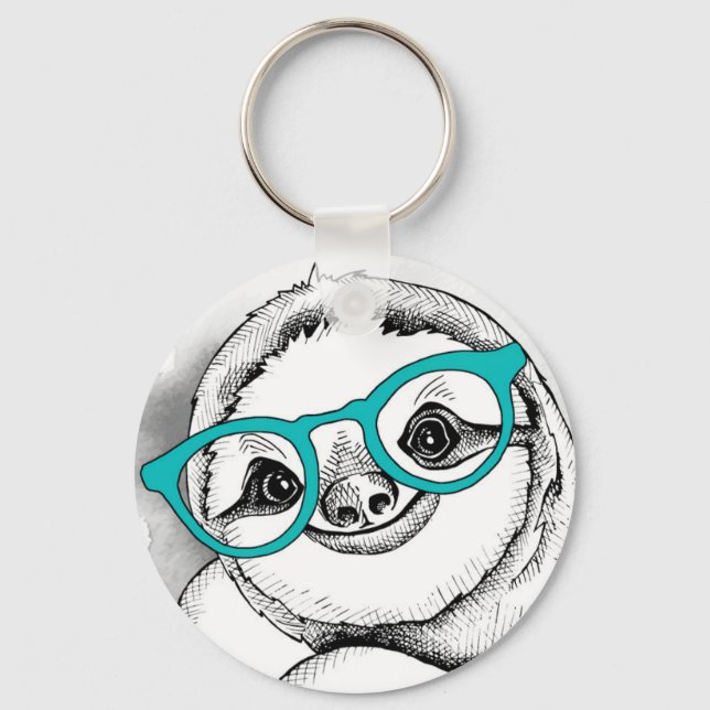 Chaveiro Hipster Sloth (Frente)