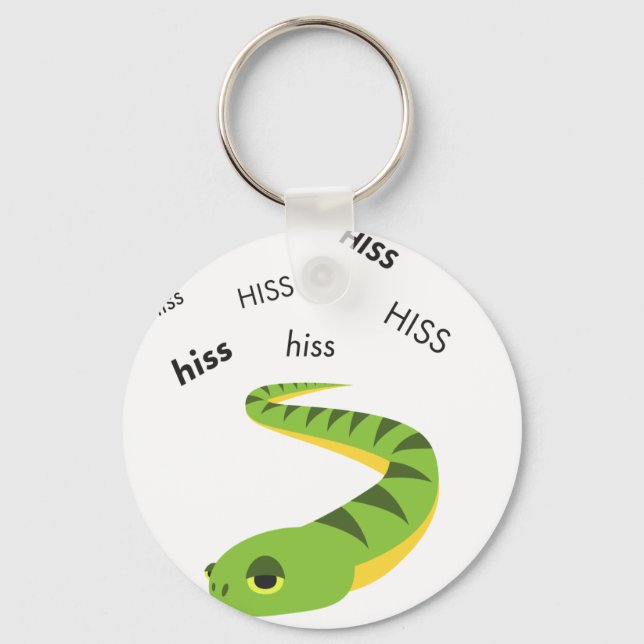 Chaveiro Hiss Snake Cute Emoji (Frente)