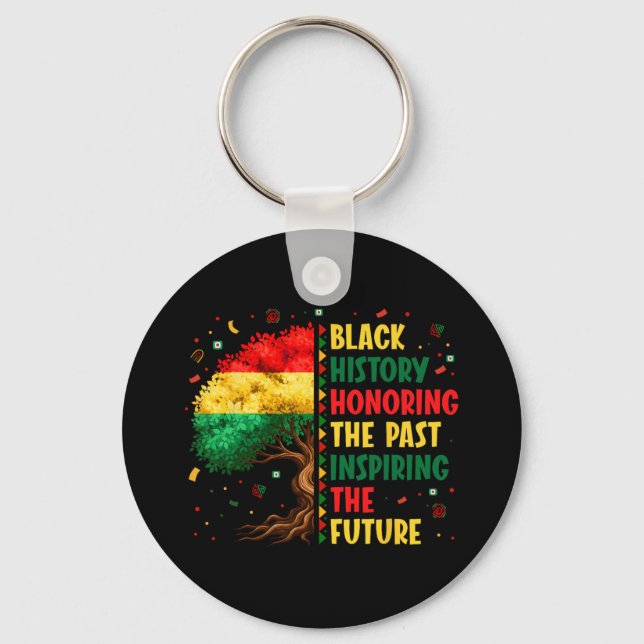 Chaveiro História Negra Honrando o Passado Inspirando Homen (Frente)