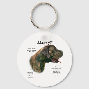 Chaveiro Histórico do Mastiff Apricot Brindle