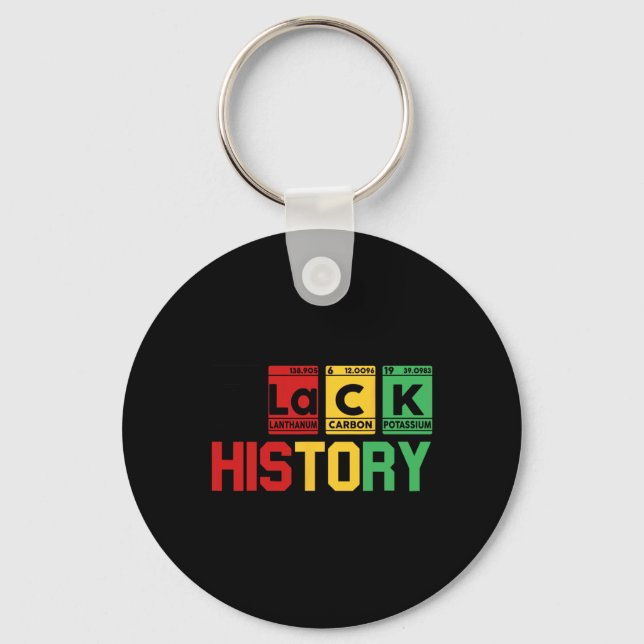 Chaveiro Histórico Negro Mês Mesa de Elemento Periódico Afr (Frente)