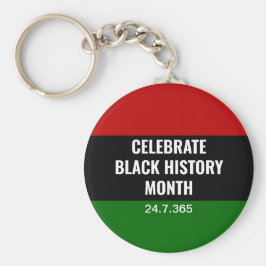 Chaveiro Histórico Preto Pan-Africano Mês