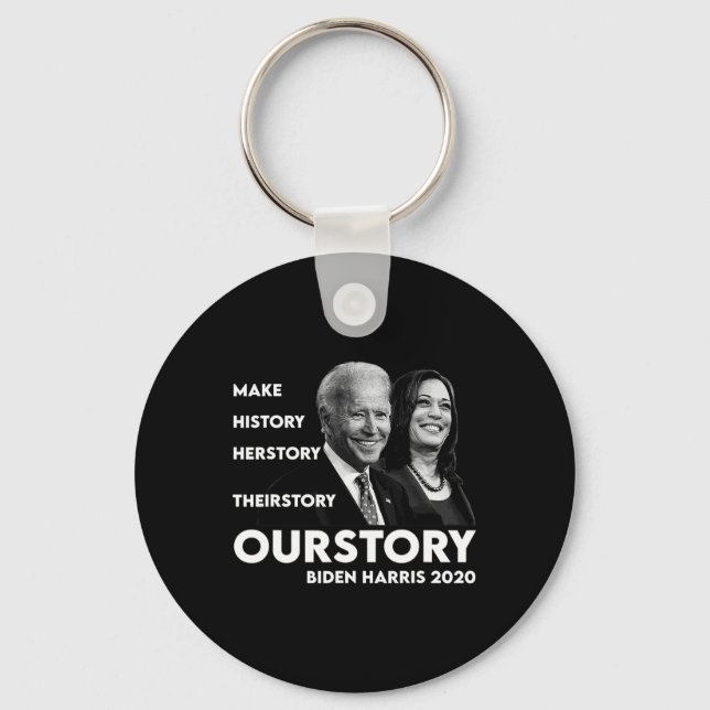 Chaveiro History Kamala Harris E Joe Biden 2020 (Frente)
