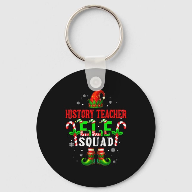 Chaveiro History Teacher Elf Squad Xmas Elf Hat Scute Ss Cu (Frente)