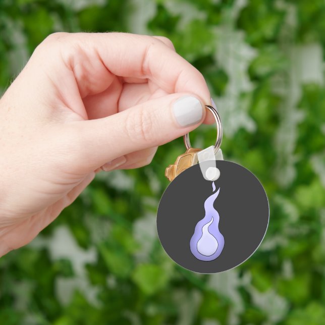 Chaveiro Hitodama Flame: Yokai Espírito Japonês (Mão)