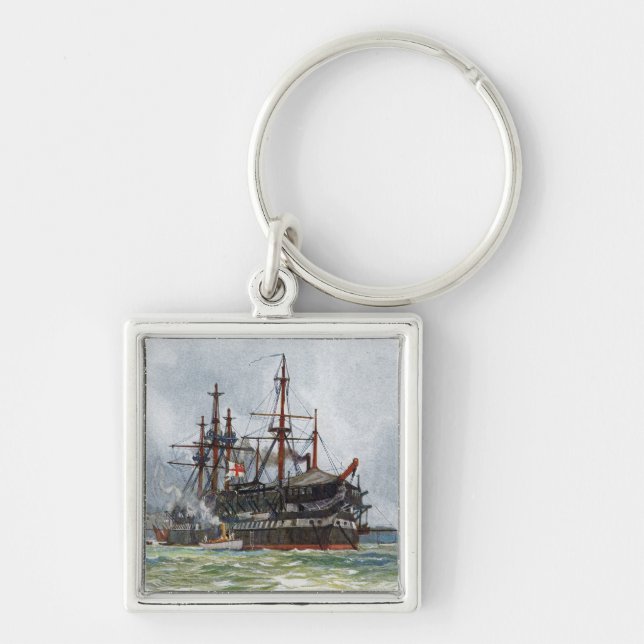Chaveiro HMS Implacable um navio de terceira classe de 74 c (Frente)