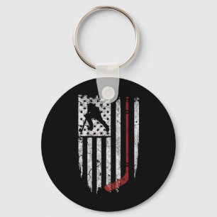 Chaveiro Hockey American Flag Hockey Tee