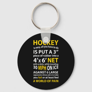 Chaveiro Hockey Com Cota De Hockey É Um Presente Fácil Para
