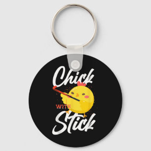 Chaveiro Hockey de Campo Frango Galinha Com Stick _2