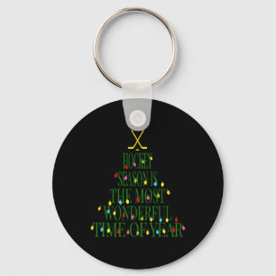 Chaveiro Hockey de Natal Divertido - Hora Mais Maravilhosa