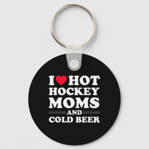 Chaveiro Hockey Eu Adoro Mães De Hóquei Quente E Bebida Fri